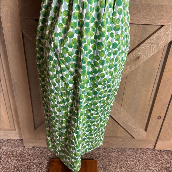 Boden green Paint Spot print sleeveless dress Size 8L / 8 Long - Picture 5 of 13